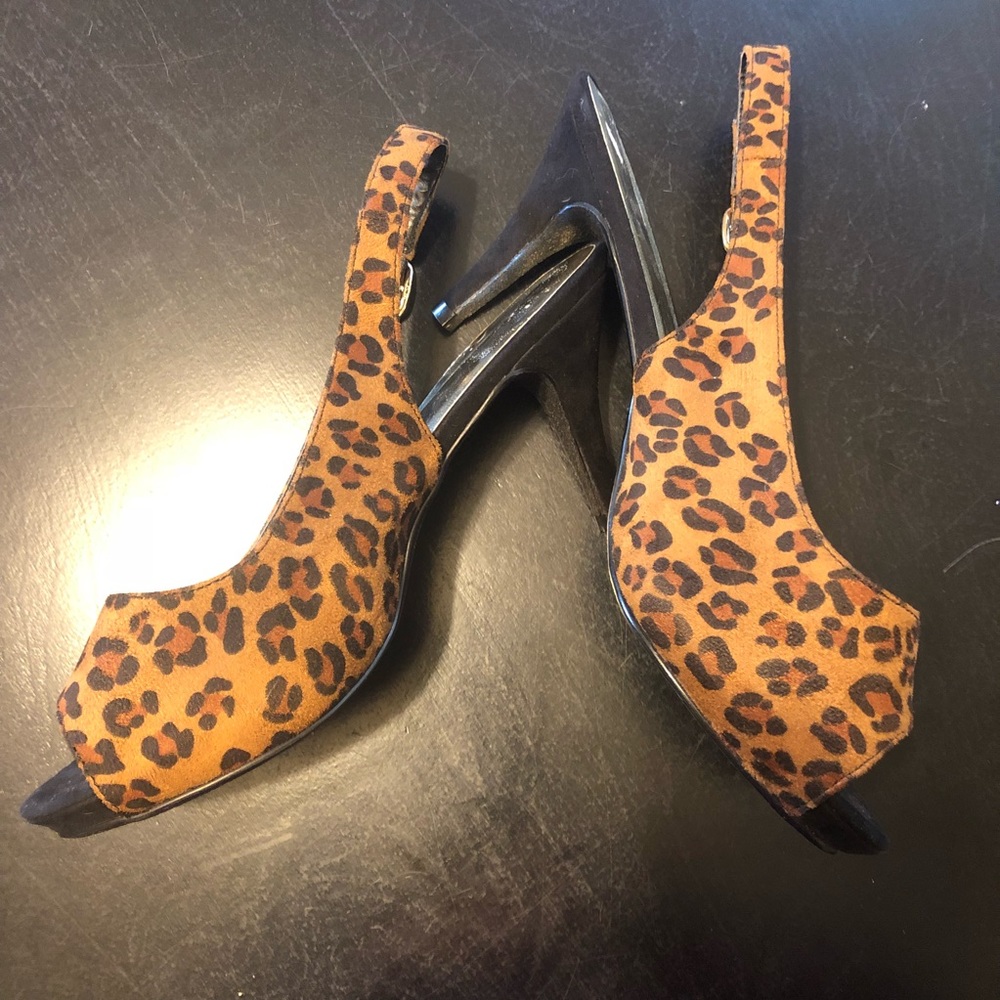 "Suede" Peep Toe Pump - Wide Width - Picture 4 of 4